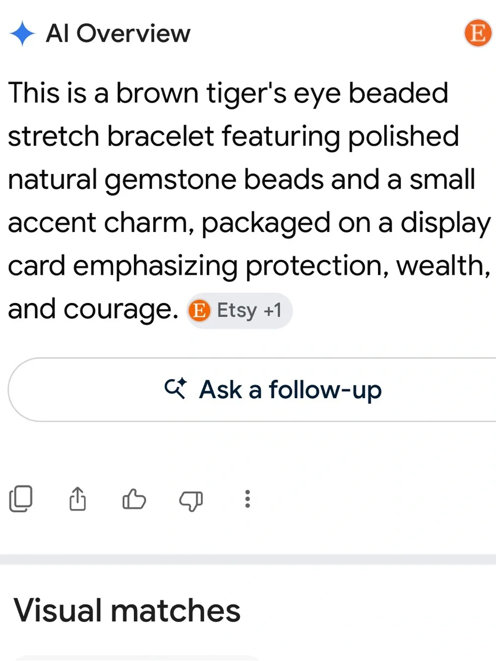 #2935**Unisex’s Tiger Eye Beaded Bracelet - Brown Gemstone Bracelet